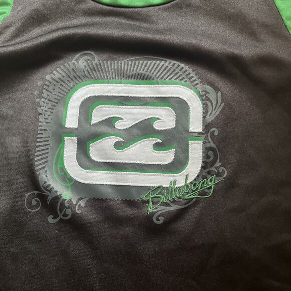 Vintage Billabong Hawaii Basketball Jersey Black/Green Dazzle Y2K Surf Large - Picture 9 of 15